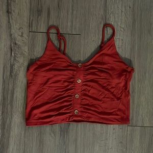 Small orange crop top
